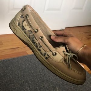 Sperry Top-Sider Angelfish Linen/Leopard Sequins